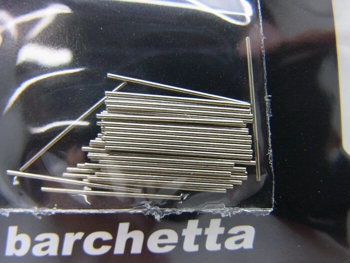 Fili taglio barchetta nichel argento diametro 0,5 mm lunghezza 16 mm 50 pz bp... - Immagine 3 di 4