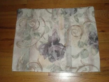 Croscill Chambord Cassis Amethyst Purple Roses Blouson Valance 86 x  17