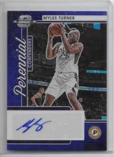 2021-22 Contenders Optic Perennial Contenders Blue Prizm Auto- Myles Turner /75