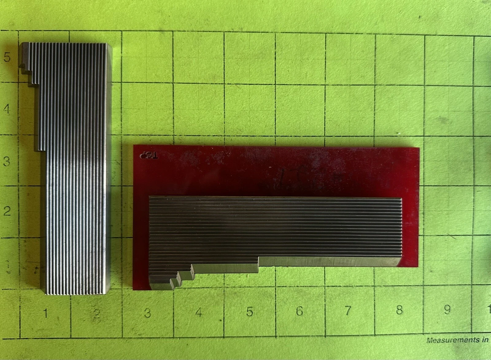 5/16 Corrugated High Speed Steel Molding Knives - Base Board Profile