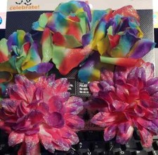 Dress up Kids Accessories, Rainbow Flower Headband LOC TUB L-25 