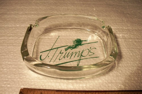 Vintage J. Trump's Glass Advertising Ashtray Trump Ash Tray - Picture 4 of 8