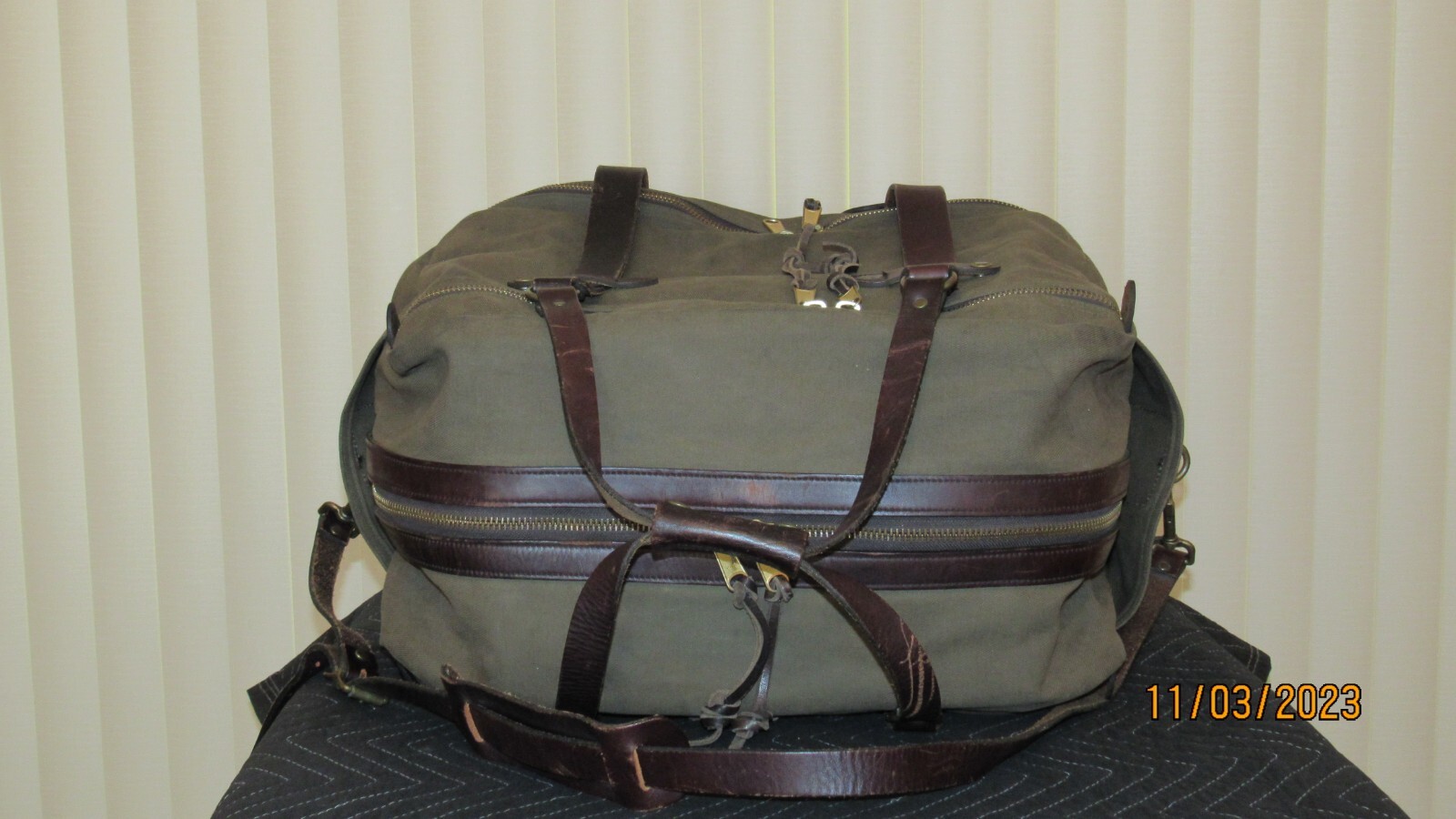 Vintage Filson Large Rugged Twill Outfitter Bag Style 238 Otter Green eBay