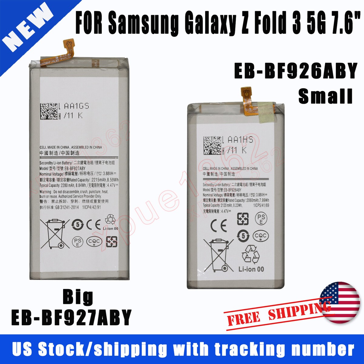 Battery For Samsung Galaxy Z Fold 3 SM-F926B F926B/DS F926U F926W