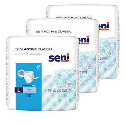 Seni Active Classic Größe L 3 x 30 Stück Inkontinenzhosen Inkontinenzslip NEU