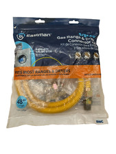 Eastman 5/8" OD Gas Range  Dryer Connector Kit Fits Most Ranges  Dryers 48"