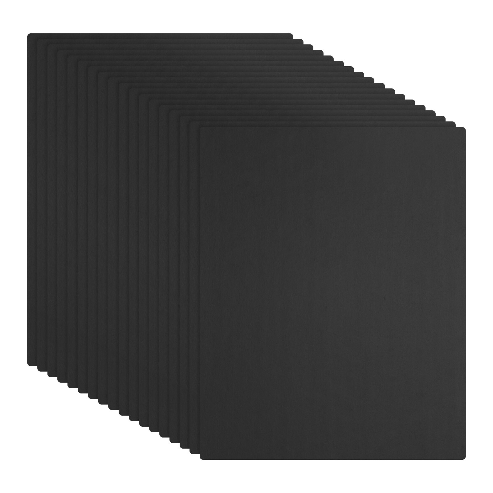 25 PCS Black Foam Board 8x10 Inch, 1/8 Inch Thick Foam Poster Board