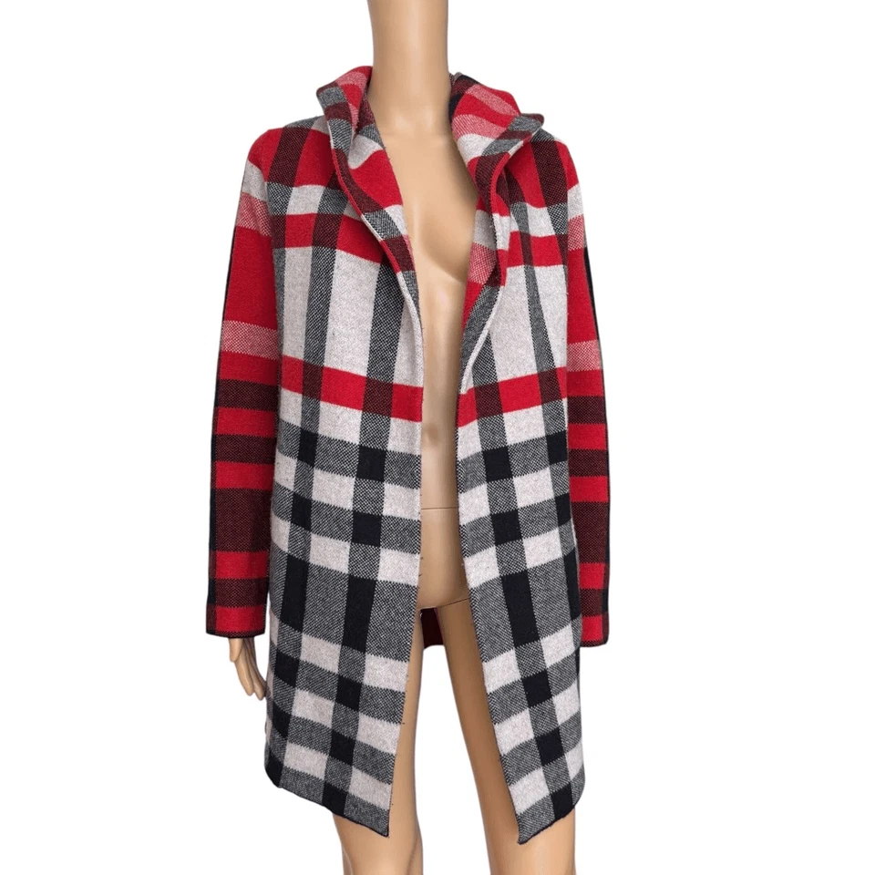 Anthropologie Field & Flower Cressida Hooded 100% Wool Sweater Coat Size XS - Image 4 of 4