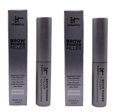 2xIT Cosmetics BROW POWER FILLER Tinted Fiber Brow Gel ~ UNIVERSAL TAUPE ~ NIB