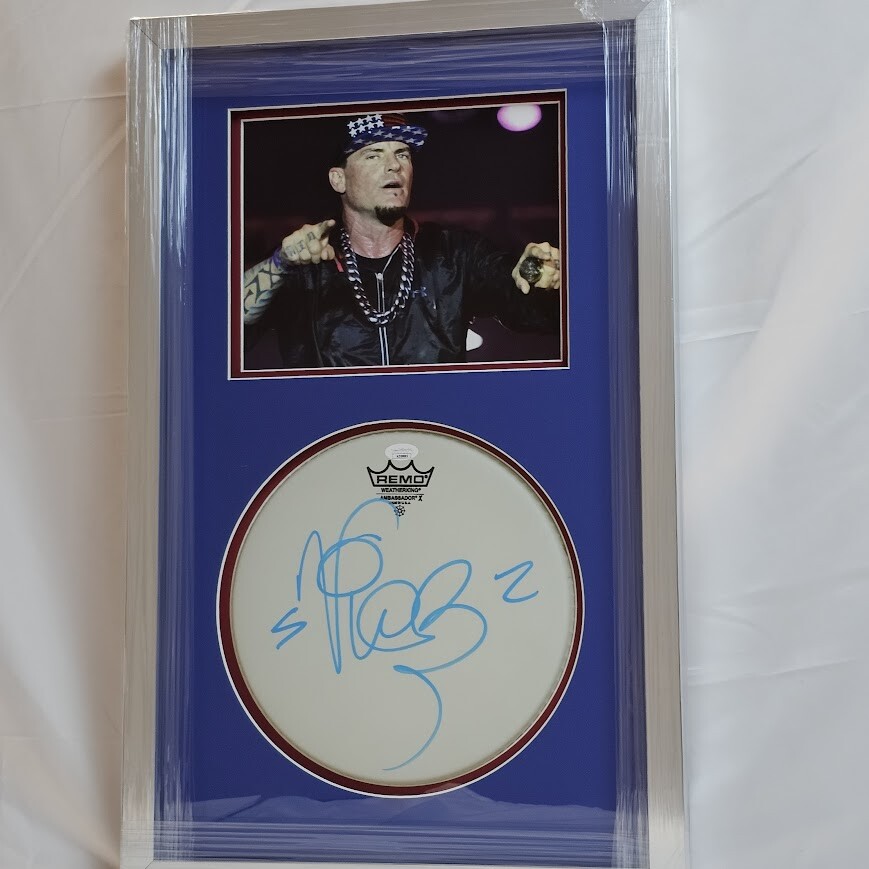 Vanilla Ice Autographed Signed Rapper Drum Head JSA Certified COA Ice Ice Baby 