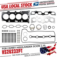 For Toyota Camry 2002-2011 2.4L NEW Engine MLS Head Gasket with Bolts Set Kit
