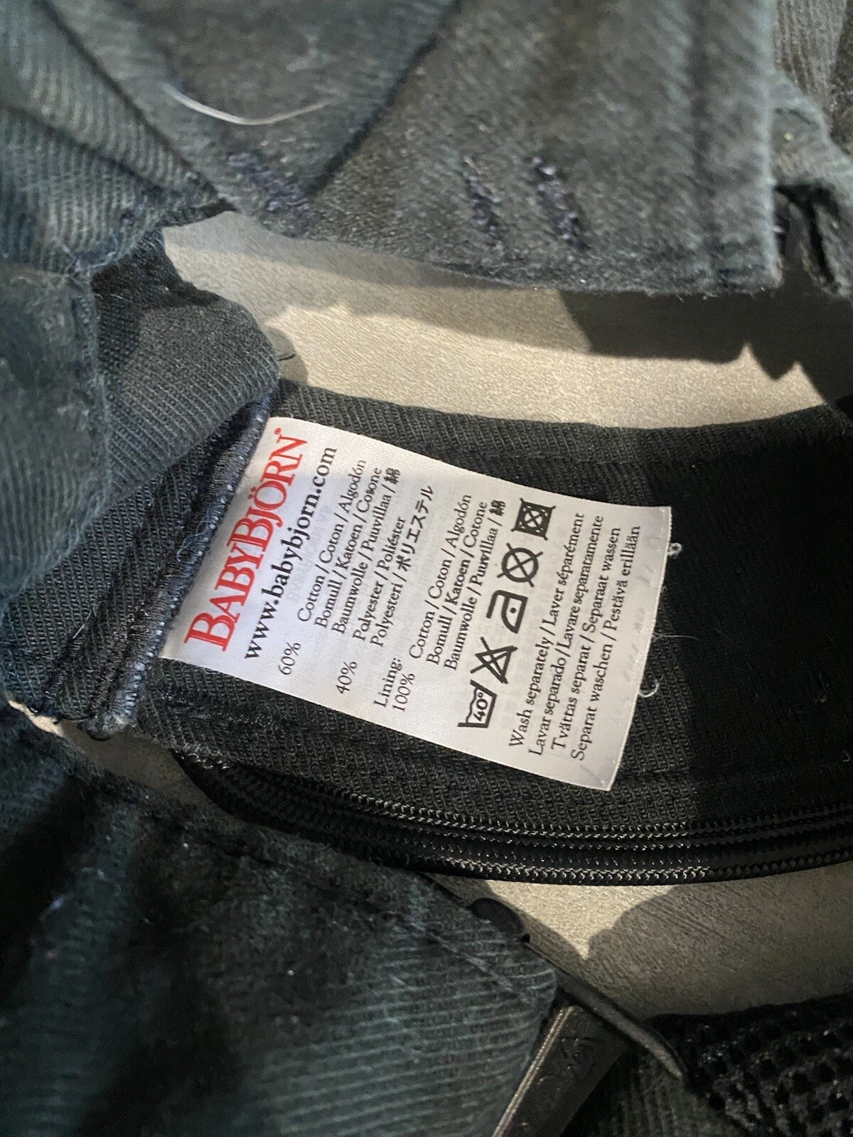 BabyBjorn Miracle Black Baby Carrier 026165 3.5kg-12kg Good Condition 8