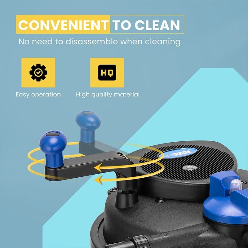 Filtro de estanque biológico presurizado 1600 gal 13 W esterilizador UV agua de peces koi listado ETL Foto 4 de 4