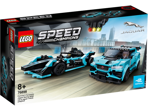 Lego® Speed Champions 76898 Formula E Panasonic Jaguar Racing GEN2 Car & Jaguar-image