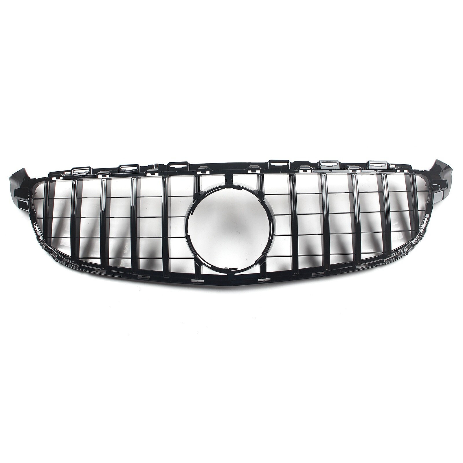 1PCS Black GTR Style Front Grill For Mercedes W205 C-Class C250 C300 2015-2018
