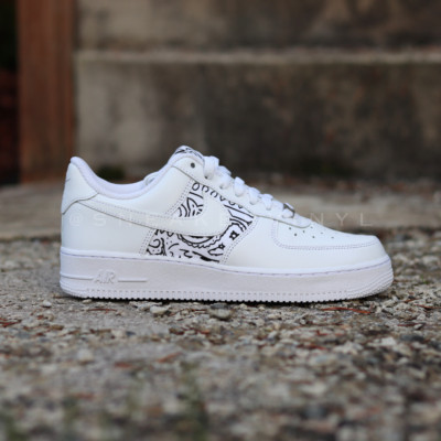 Bandana Air Force 1 Low Custom  White Bandana NWT