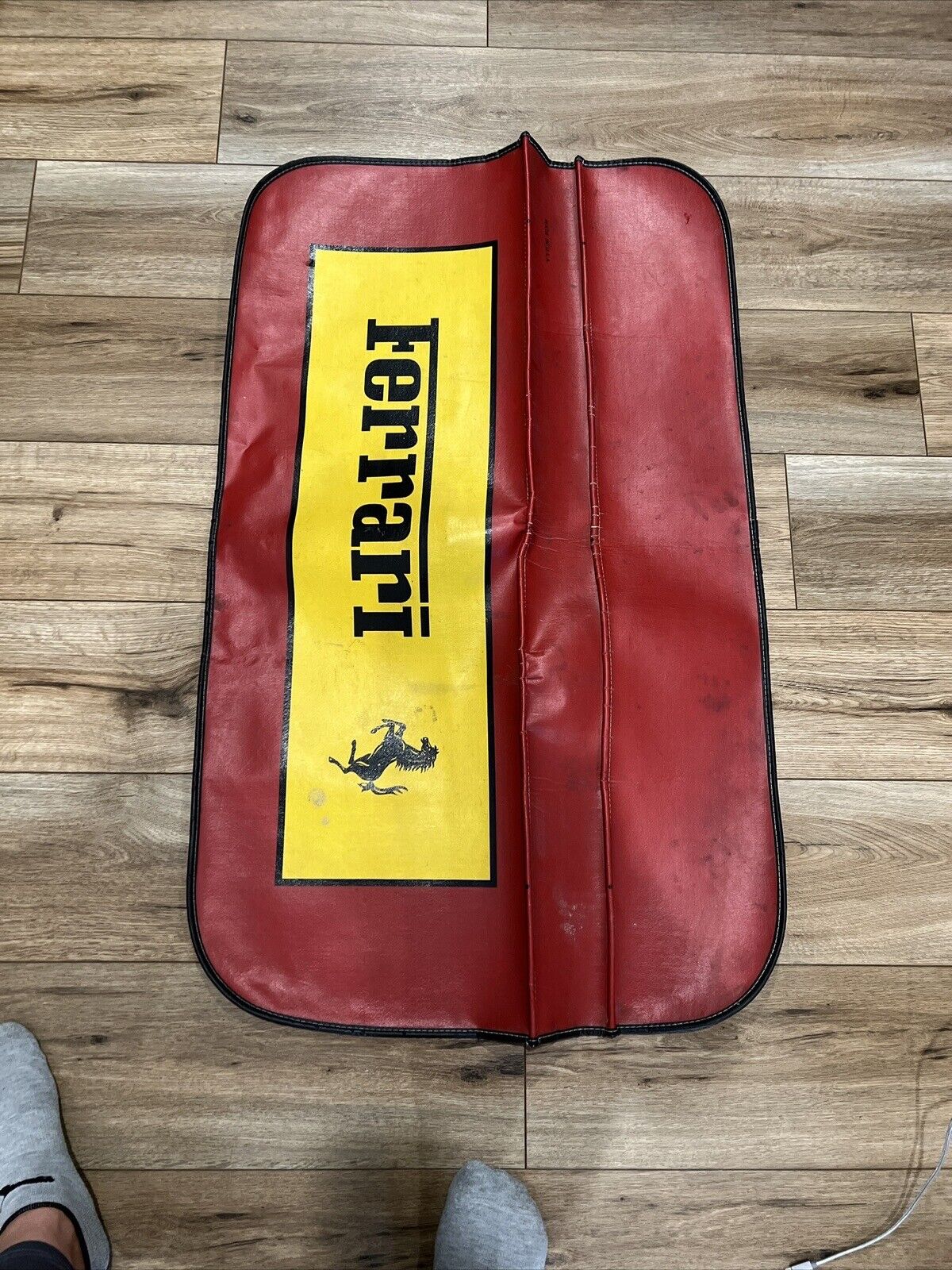 RARE! Vintage Ferrari Automotive Fender Cover.  Has Some Wear