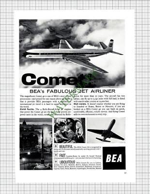 BEA Comet 4B Jet Airliner British European Airways - Anzeige 1962