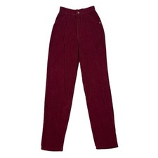 Vintage 70s Levi  s Pleated Red Corduroy Pants Size 3 23x31 Talon Zipper