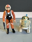 1980 Vintage Kenner Star Wars Luke Skywalker & R2-D2 Dagobah Action Figure Lot