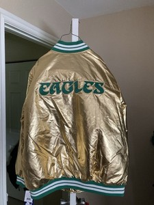 NFL PHILADELPHIA EAGLES Limited Release Gold Starter JACKET Size 2XL Rare New