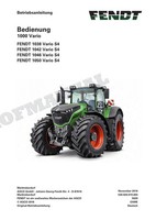 Fendt 1038 1042 1046 1050 Vario S4 Bedienung Traktor Betriebsanleitung