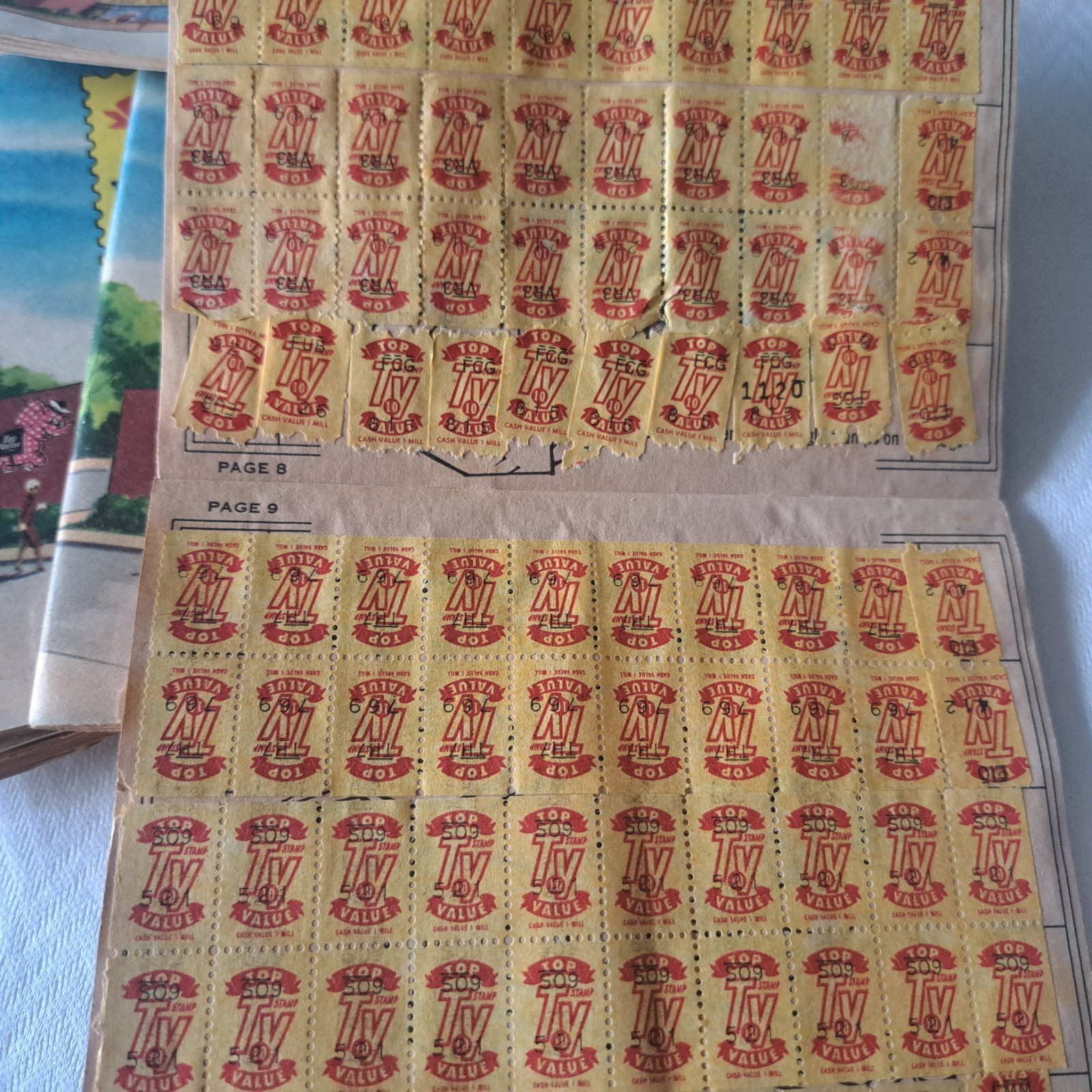 Vintage S&H Green Stamps Plaid Stamps Gold Bond Top Value  Huge Lot