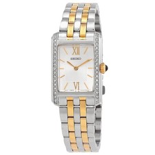 Seiko Classic Quartz Crystal Silver Dial Ladies Watch SWR093P1