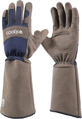COOLJOB Thorn Proof Rose Pruning Garden Gloves, Long Sleeve  M-XL 1 Pair
