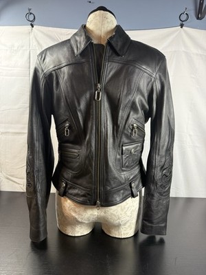 Harley Davidson Leather Rider Jacket Women RN 103819 / CA 03402