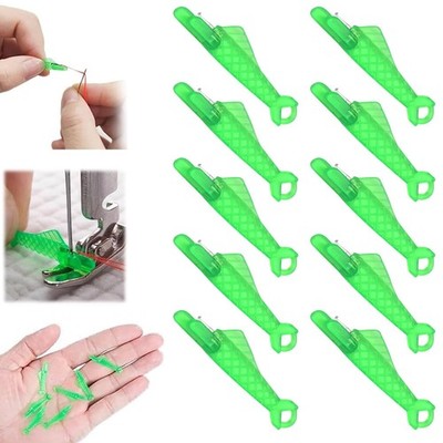 10 Pcs Fish Mouth Sewing Machine Needle Threader,2024 New Upgraded Green