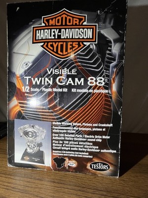 Testors New Harley Davidson Visible Twin Cam 88 Model Kit  Rare 1/2 Scale