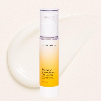 Saving Face Co. Soothing Microbiome Gel Cream Moisturizer - Lightweight Face ...