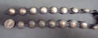 SILVER PEACE DOLLAR 18X WALKING LIBERTY HALF DOLLAR VINTAGE COIN BELT LEATHER