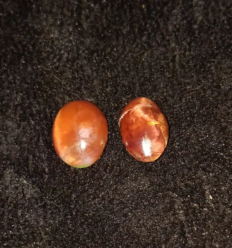 Red Tigers Eye (X2 Small Cabonchons).