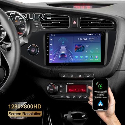 2+32GB Android 14 9'' Autoradio GPS Navi Apple CarPlay für Kia Ceed JD 2012-2017