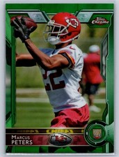 2015 Topps Chrome #124 Marcus Peters Green Refractor