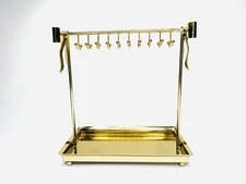 Hollywood Regency Jewelry Gold Tone Caddy Holder Large House Of Hampton