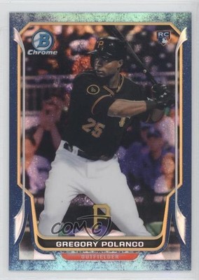 2014 Bowman Chrome Bubbles Refractor 40/99 Gregory Polanco #14 Rookie RC 2x6