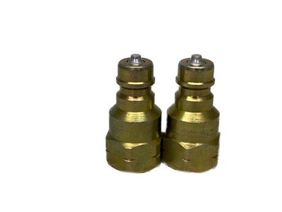 (2) NOS Dixon 1/4  NPTF 1/4  Body 5000 Psi Steel Hydraulic Quick Coupling K2F2