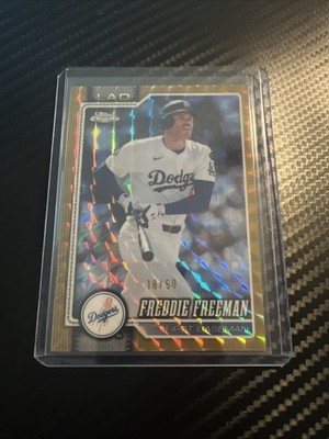 2026 Topps Chrome Freddie Freeman True Gold Refractor Los Angeles Dodgers 18/50