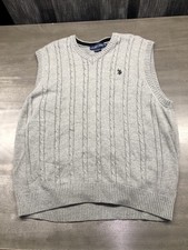 U.S. Polo Assn. Navy Cable Knit V-Neck Cricket Sweater Vest — listing 4