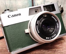 Serviced 1970s Green Canon Canonet 28 35mm Film Camera - 40mm f2.8 Lens