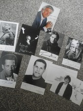 TOM STOPPARD 1937-2025 SIGNED PHOTO +7,WARREN MITCHELL 1926-2015,JEREMY IRONS,