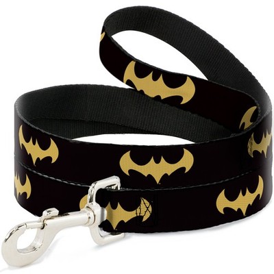 Dog Leash DC League of Super-Pets Batman Bat Logo Black/Yellow (US IMPORT)