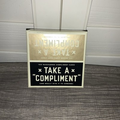 TAKE A COMPLIMENT CARD SET By Brass Monkey Pre-owned