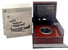 2015 Gold Proof 75th Anniver. Battle of Britain 50p BOX CAPSULE COA ONLY NO COIN