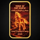 2026 Pamp USA Lunar Year of the Horse Wildfire Edition 1 oz Silver Art Bar