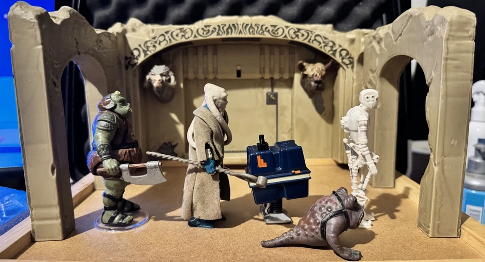 Lote Star Wars Figura Bubo Vintage y Personalizada Palacio de Jabba’s lote y juego  Foto 2 de 4