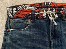 Junya Watanabe Comme des Garcons Damen Denim Leinen Patch Hose Made in Japan